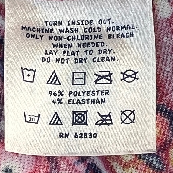 Lands' End girls magenta paisley knit A-line dress size 16 - Picture 7 of 8